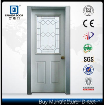 Fangda Door Solid Core Steel Glass Door